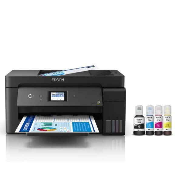 Impresora Epson EcoTank L14150 Multifuncional Tinta Continua - A3+ - 38 ppm Mono y 24 ppm Color - Dúplex - ADF 35 Hojas - C11CH96301