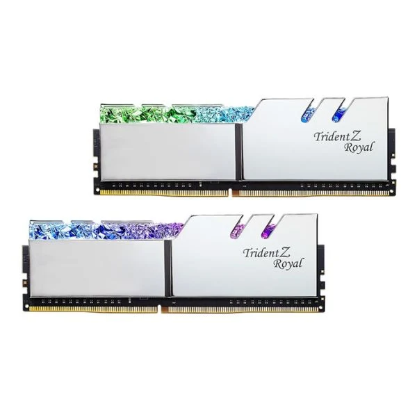 Memoria RAM G.SKILL Trident Z Royal RGB 32GB (2x16GB) DDR4 3600MHz PC4-28800 CL18 Dual Channel – Para PC (Silver)