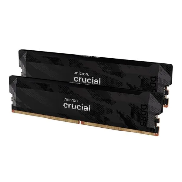 Memoria RAM Crucial Pro 32GB (2x16GB) DDR5 6400MHz PC5-51200 CL32 Dual Channel – Para PC (Black)