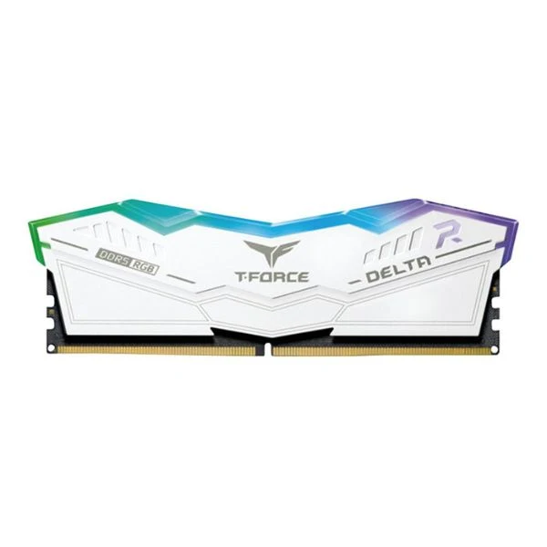 Memoria RAM TeamGroup T-FORCE DELTA RGB 32GB (2x16GB) DDR5 7200MHz PC5-57600 CL34 Dual Channel – Para PC (White)