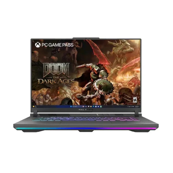 Laptop ASUS ROG Strix G16 Gaming AMD Ryzen 9 8940HX (2.4GHz) 64 GB RAM 4 TB SSD 16" NVIDIA GeForce RTX 5070 Ti Win 11 Pro - Gray
