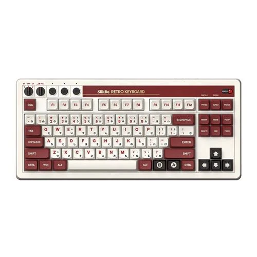 Teclado 8Bitdo Retro Mechanical Wireless Keyboard- Famicom Edition