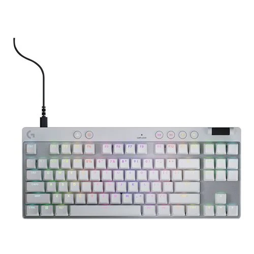 Teclado Logitech G Pro X TKL Rapid Wired Gaming Keyboard Blanco