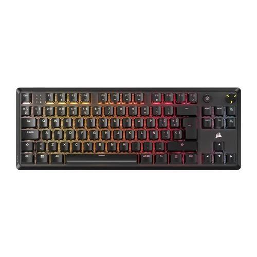 Teclado Corsair K70 CORE TKL RGB Wired Mechanical Gaming Keyboard CORSAIR MLX Red v2 Linear Switches Rojo