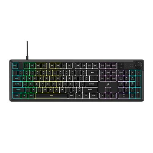 Teclado Corsair R K55 CORE Wired RGB Gaming Keyboard Negro