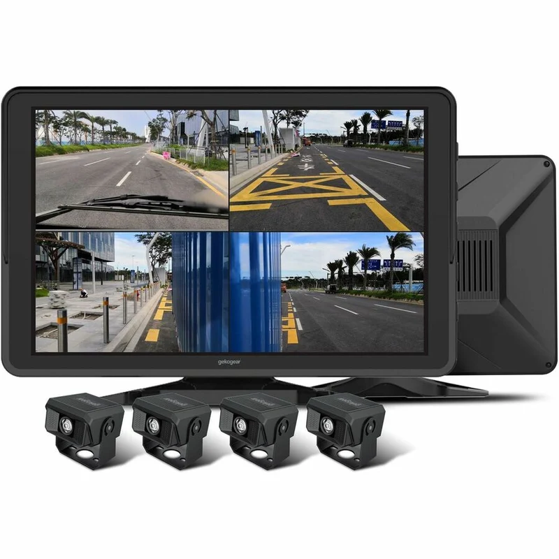 Cámara de Tablero GekoGear Orbit T100 4 Channel 1080P Dash Cam 10.1" 1080p