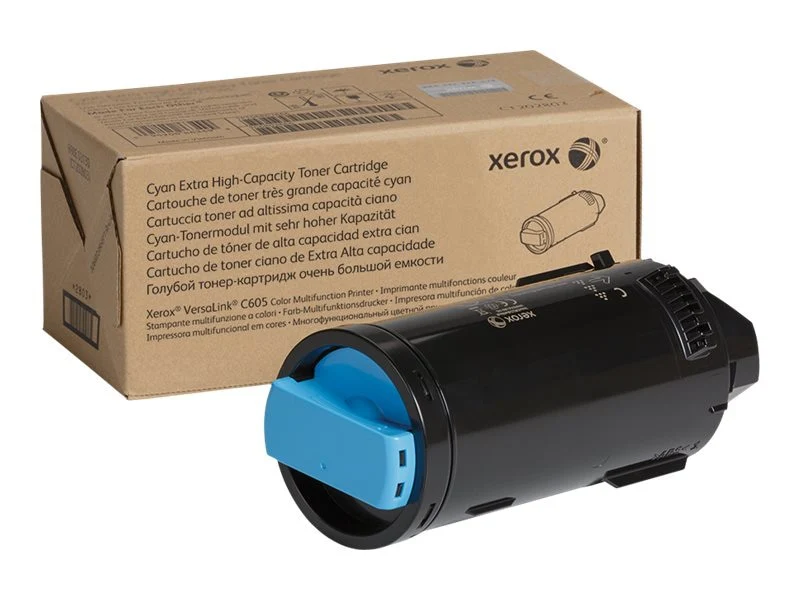 Tóner Xerox VersaLink C605 Cian Alto Rendimiento, 106R04010