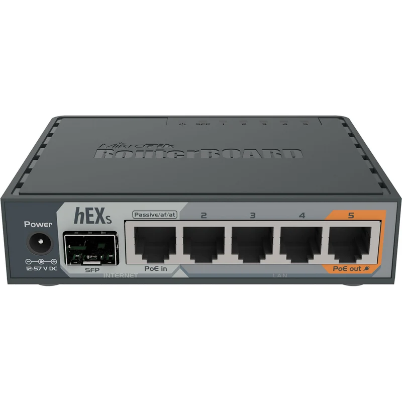 Router MikroTik hEX S 5-Port Gigabit Passive PoE Compliant Managed Router
