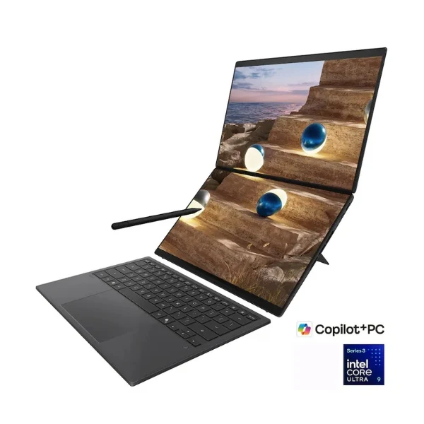 Laptop ASUS Zenbook Duo Copilot+ PC Touchscreen Intel Core Ultra 9 386H (2.1GHz) 32 GB RAM 1 TB SSD 14" Intel Arc Win 11 Home - Moher Gray
