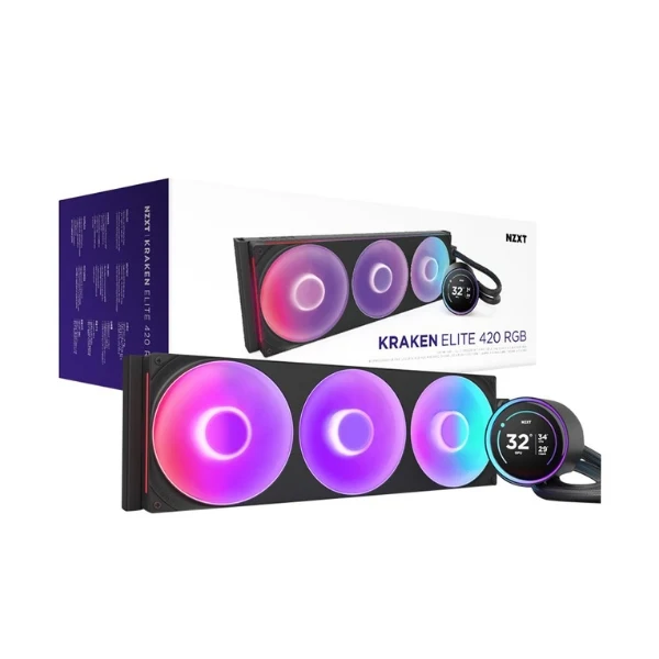 Enfriador Líquido NZXT Elite 420 RGB V2 420mm All in One – Negro