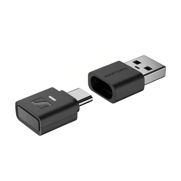 Adaptador Sennheiser BTD 700 Bluetooth USB Dongle aptX Lossless Auracast Plug & Play Audio Transmitter for Headphones - Black