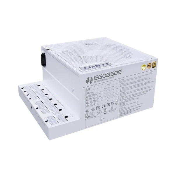 Fuente de Poder Lian Li EDGE GOLD - 850W - 80 PLUS Gold - Modular - ATX - White