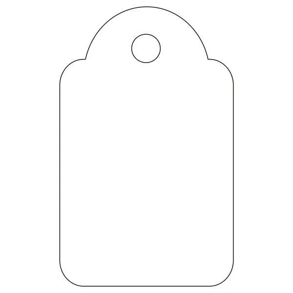 Apli Etiquetas Colgantes Blancas 18 x 29mm 200 U.