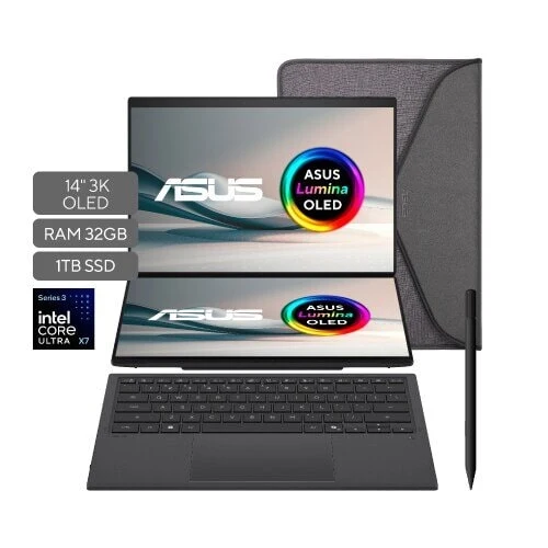 Laptop ASUS Zenbook Duo UX8407AA 14" - Intel Core Ultra X7 358H - 32GB - 1TB SSD