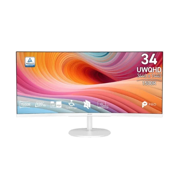 Monitor MSI PRO MP341CQW E12 - 34" Curvo 2K UWQHD - (3440 x 1440) VA - 120 Hz
