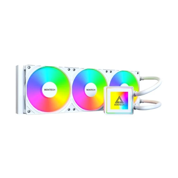 Enfriador Líquido Montech PureFlow ARGB 360mm All in One – Blanco