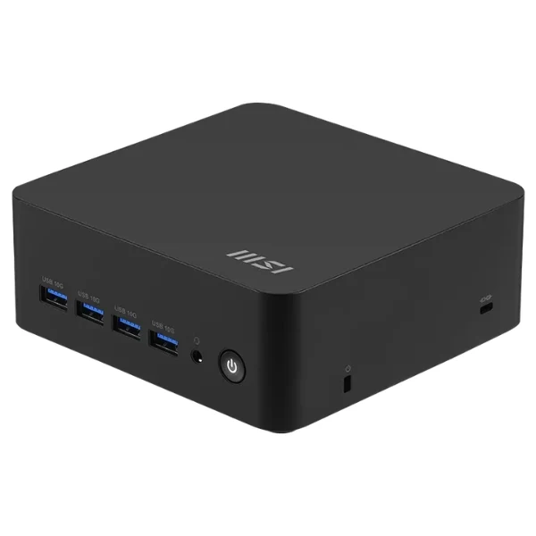 Mini PC - MSI - CUBI Z AI 8M-024BUS-BAR78 - Ryzen 7 / Ryzen 9 - Memoria Max 64GB - Ranuras para 2 SSD (Máx. 4TB) - Soporta hasta 4 monitores 4K - 6 USB - 2 HDMI - 2 USB-C - 2 LAN - AI-Powered