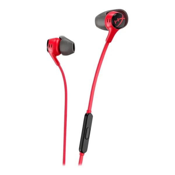 Audífonos In-Ear Gamer Cableados HyperX Cloud Earbuds II - 3.5mm - Drivers 14mm - Micrófono Omnidireccional - 705L8AA - Rojo