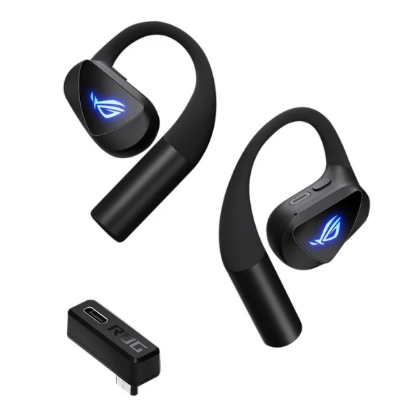 Audífonos Gamer Inalámbricos ASUS ROG Cetra Open True Wireless - 2.4GHz Bluetooth 6.0 - Drivers 14.2mm - AI Noise Cancelation - O701CETRAOW/BLK - Negro
