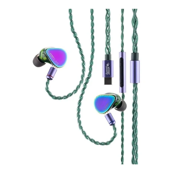 Audífonos In-Ear MoonDrop Rays USB-C Gaming IEMs - Drivers 10mm - Micrófono con Cancelación de Ruido IA - 6972585502535 - Rainbow