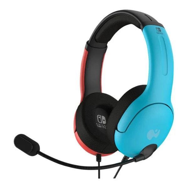 Auriculares Gaming Turtle Beach Airlite Fit Cableados - 40mm Drivers - Micrófono Bi-Direccional - Neon Blue/Red - Modelo TBS-8002-25