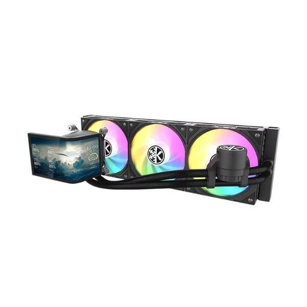 Enfriador Líquido KingCool Orbitto LCD 360mm All in One – Negro