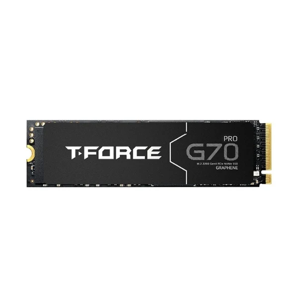 Disco Duro SSD TeamGroup T-FORCE G70 PRO 2TB 3D TLC NAND PCIe Gen 4 x4 NVMe M.2 Internal con Graphene Heatsink