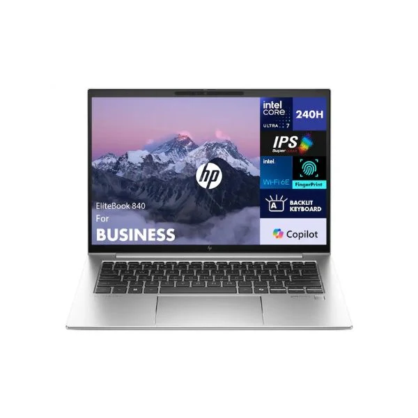 Laptop HP EliteBook 840 Intel Core Ultra 7 155U 64GB RAM 4TB SSD 14" Intel Graphics Win 11 Pro - Pike Silver