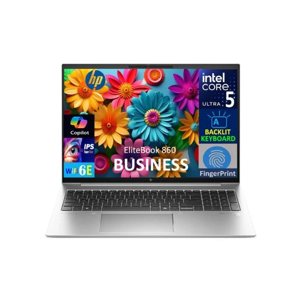 Notebook HP EliteBook 860 Intel Core Ultra 5 135U 64GB RAM 4TB SSD 16" Intel Graphics Windows 11 Pro - Pike Silver