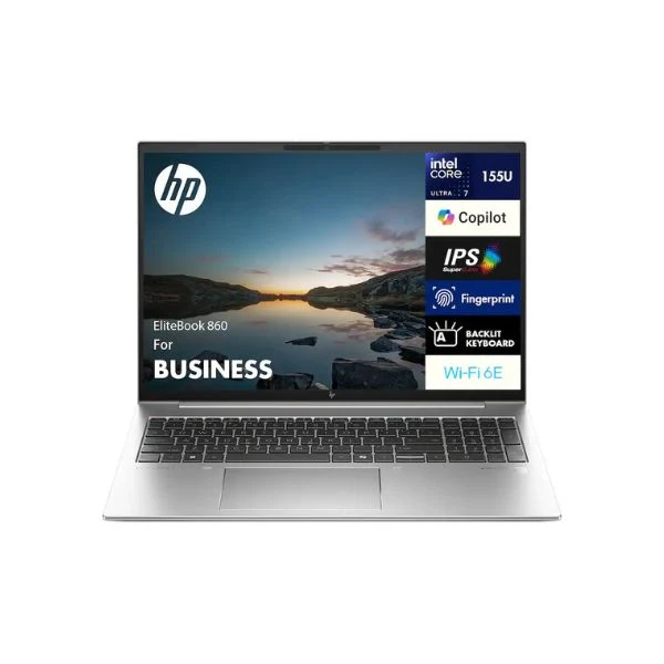Notebook HP EliteBook 860 Intel Core Ultra 7 155U 64GB RAM 4TB SSD 16" Intel Graphics Windows 11 Pro - Pike Silver