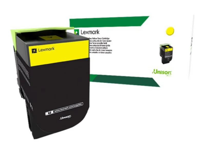 Tóner Lexmark 801XY Amarillo Alto Rendimiento