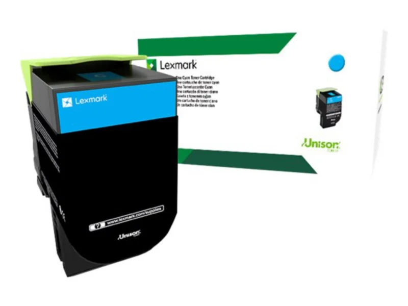 Tóner Lexmark 801XC Cian Alto Rendimiento