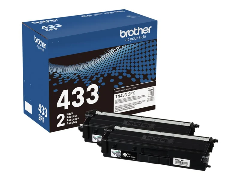 Tóner Brother 433 2PK Negro Alto Rendimiento