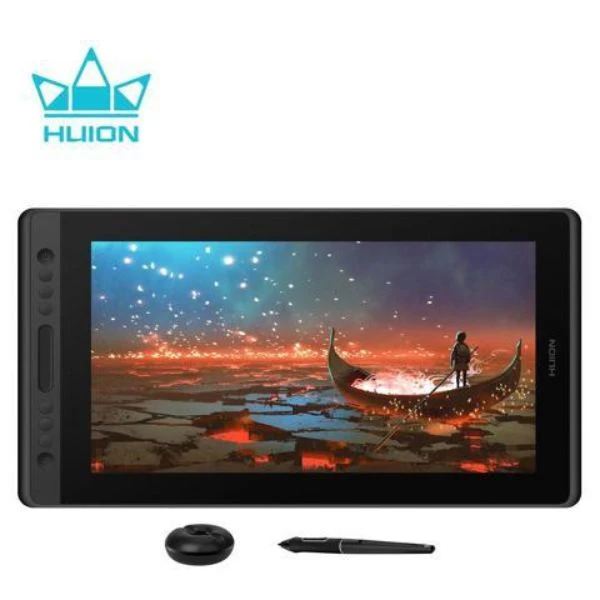 Tableta de Dibujo Grafrico HUION KAMVAS Pro 16 pantalla completamente laminada, con lápiz óptico, inclinación 8192,