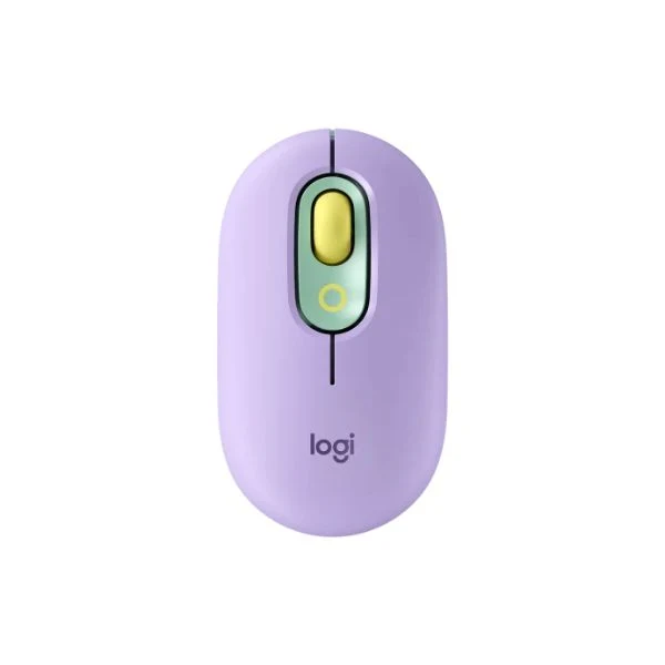 Mouse Logitech POP Emoji 1000DPI, Wireless, 3 Botones, Violeta