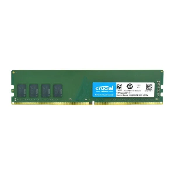 Memoria RAM 16GB Crucial DDR4 3200MHz UDIMM para PC