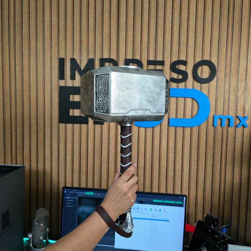 Mjolnir de Thor impreso en 3D
