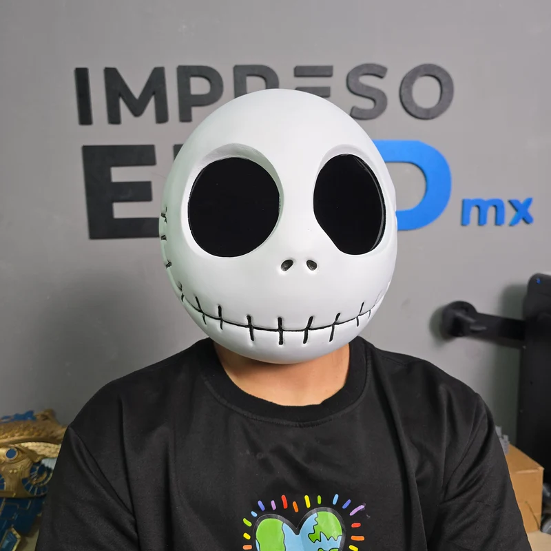Mascara magnetica para Halloween de Jack Skellington impresa en 3D