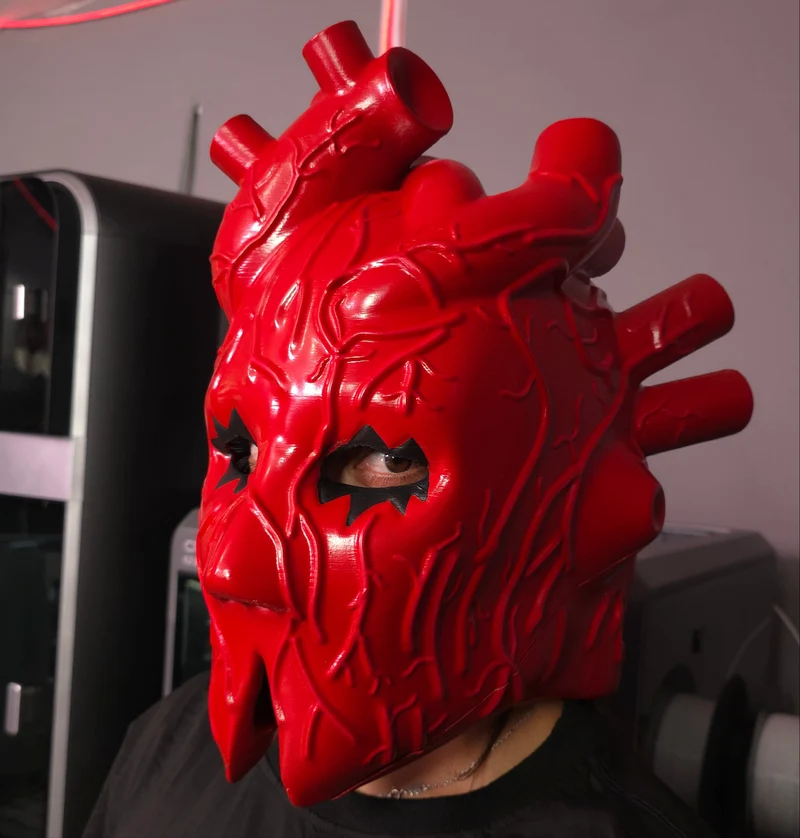 Mascara magnetica personaje Shin de Dorohedoro impresa en 3D