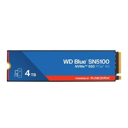 Disco Duro SSD WD Blue SN5100 4 TB 3D QLC NAND Flash PCIe Gen 4 x 4 NVMe M.2