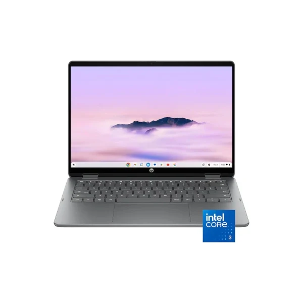 Laptop HP Chromebook Plus 2 en 1 Intel Core 3 N355 (3.9GHz) 8 GB RAM 256 GB UFS 14" Intel Graphics Chrome OS - Meteor Silver