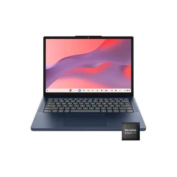 Laptop Lenovo IdeaPad Slim 3 Chromebook Touchscreen MediaTek Kompanio 540 (2GHz) 8 GB RAM 128 GB UFS 14" MediaTek Integrated Graphics Chrome OS - Cosmic Blue