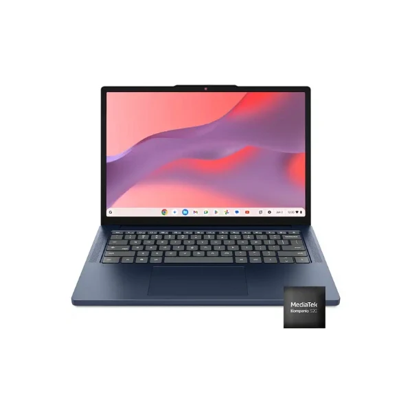 Laptop Lenovo IdeaPad Slim 3 Chromebook Touchscreen MediaTek Kompanio 540 (2GHz) 4 GB RAM 64 GB eMMC 14" MediaTek Integrated Graphics Chrome OS - Cosmic Blue
