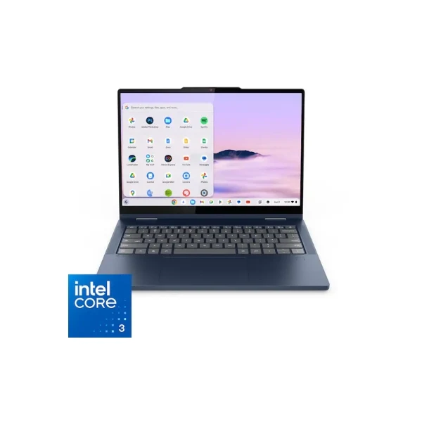Laptop Lenovo Chromebook Plus 2 en 1 Intel Core 3 N355 (1.9GHz) 8 GB RAM 128 GB UFS 14" Intel Graphics Chrome Plus OS - Cosmic Blue