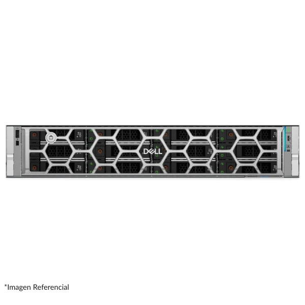 Servidor Dell PowerEdge R570 Rack 2U - Intel Xeon 6 Performance 6731P 32-Core - 128GB DDR5 - 4x960GB SSD SATA - 12 Bahías Hot Plug - H965i