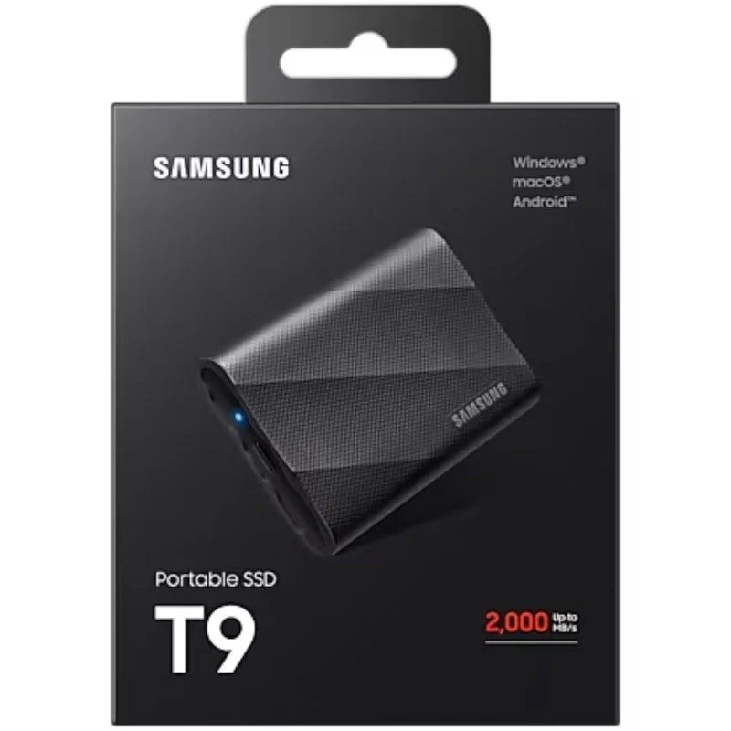 Disco Duro Samsung Portable T9 SSD Externo 4TB USB 3.2 Negro