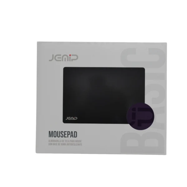 Mouse Pad Jemip Basic JP-MP01-MEDIANOCHE - Almohadilla de Tela - Base Antideslizante - MediaNoche