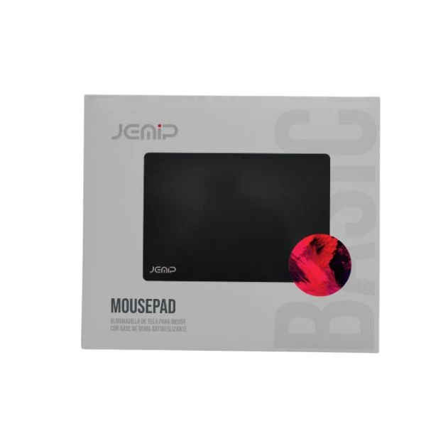Mouse Pad Jemip Basic JP-MP01-MAGENTA - Almohadilla de Tela - Base Antideslizante - Magenta Afrodita