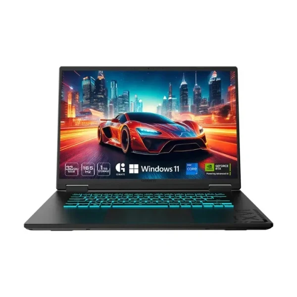 Laptop GIGABYTE GAMING A16 Intel Core i7 13ª generación 32GB RAM 1TB SSD 16" NVIDIA GeForce RTX 5060 Black Steel