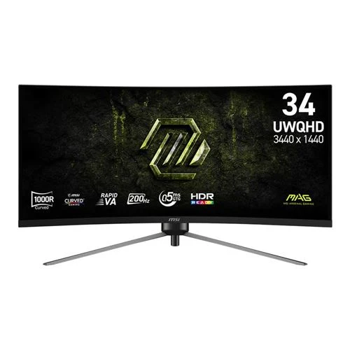 Monitor MSI MAG 345CQRF E20 34" 2K WQHD (3440 x 1440) 200Hz Curved Screen UltraWide Gaming Monitor AMD FreeSync Premium Compatible